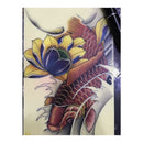 nzmegabuy 5pcs silicone tattoo practice skin featuring a colorful koi fish and lotus flower design