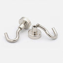 nzmegabuy silver neodymium magnetic hooks with detachable threaded design for heavy duty storage