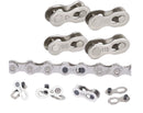 nzmegabuy silver steel bike chain master link connectors for 6 to 11 speed bicycle chains in a 5 pair set