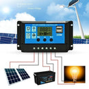 nzmegabuy solar charge controller with LCD display and USB ports for 12V or 24V battery systems