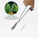 nzmegabuy stainless steel curved aquarium scissors for precise plant trimming and aquascaping maintenance