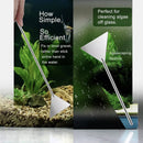 nzmegabuy stainless steel aquarium substrate spatula for leveling gravel and cleaning algae in a planted fish tank