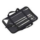 nzmegabuy 4-piece stainless steel aquarium tool kit with scissors, tweezers, and spatula in a black storage case.
