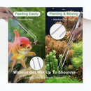 nzmegabuy stainless steel aquarium tweezers for feeding fish and planting aquatic plants in a fish tank