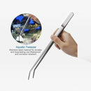nzmegabuy stainless steel curved aquarium tweezers for precise planting and maintenance in a fish tank