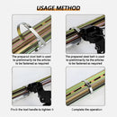 nzmegabuy heavy duty stainless steel cable tie gun showing step-by-step usage method for tightening and cutting