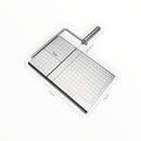 nzmegabuy stainless steel cheese cutting board with integrated wire slicer and measurement grid for precise slicing