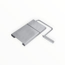 nzmegabuy stainless steel cheese cutting board with an integrated wire slicer for consistent cheese slices