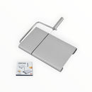 nzmegabuy stainless steel cheese cutting board with integrated wire slicer for consistent slicing