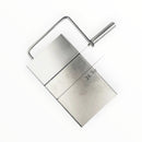 nzmegabuy stainless steel cheese cutting board with integrated wire slicer for consistent slicing