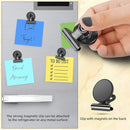 nzmegabuy heavy-duty stainless steel magnetic clips holding notes on a refrigerator for home and office organization