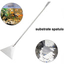 nzmegabuy stainless steel aquarium substrate spatula for leveling gravel and sand in a planted fish tank