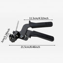 nzmegabuy heavy duty black steel cable tie gun with adjustable tension and integrated cutter for stainless steel ties