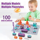 nzmegabuy 45-piece STEM circuit board kit with colorful snap-together electronic components for kids science learning