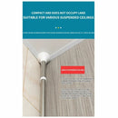 nzmegabuy cream white telescopic bathroom corner shelf pole showing ceiling installation and adjustable height