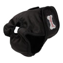 nzmegabuy washable black female dog diaper with velcro closures and mesh lining for incontinence and training
