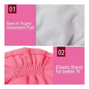 nzmegabuy female dog diaper featuring a sew-in absorbent mesh pad and an elastic waistband for a secure fit