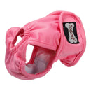 nzmegabuy washable pink female dog diaper with mesh lining and adjustable velcro closure for sanitary protection