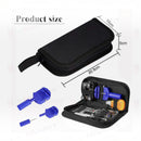 nzmegabuy 506-piece stainless steel watch repair tool kit in a black portable carrying case with various accessories