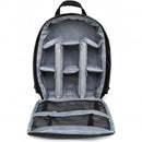 nzmegabuy waterproof DSLR camera backpack with grey padded interior dividers and mesh accessory pockets