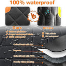 nzmegabuy dog car seat cover showing 4-layer waterproof fabric construction with nonslip rubber backing