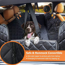 nzmegabuy waterproof quilted dog car seat cover in black with hammock design and nonslip backing for SUVs
