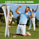 nzmegabuy 100 pack of 83mm white wooden golf tees for consistent ball height and durable golf practice