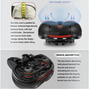 nzmegabuy wide gel bicycle saddle with memory foam padding, shock-absorbing springs, and ergonomic ventilation channel