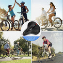 nzmegabuy extra wide gel bicycle saddle with ergonomic design and shock-absorbing springs for comfortable cycling