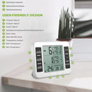 nzmegabuy wireless digital fridge and freezer thermometer with large LCD screen showing temperature readings