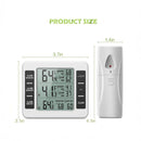 nzmegabuy wireless digital fridge and freezer thermometer with LCD display and remote sensor showing dimensions