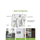 nzmegabuy wireless digital fridge thermometer showing back view with stand, magnet, and hanging hole features