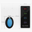 nzmegabuy wireless key finder set with one transmitter and one blue receiver showing dimensions for easy location