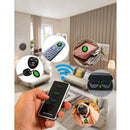 nzmegabuy wireless key finder set with transmitter and four receivers for locating keys, remotes, wallets, and pets