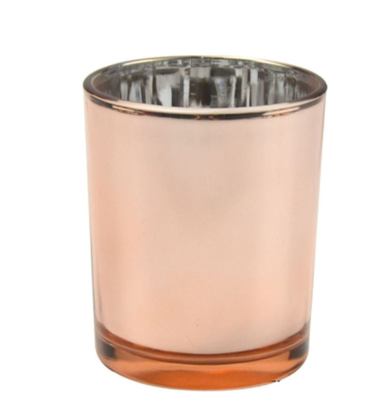 Rose Golden Classic Glass Candle Jar with Metal Lid 220ml/320ml