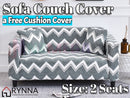 Stretch Sofa Cover Loung Couch Removable Slipcover 1/2/3/4Seater+1 Cushion Cover * Zigzag *4 Sizes