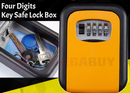 Weather Resistant 4 Digit Wall Mounted Key Safe Box Storage * 5 Colors