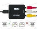 1080p HDMI to RCA Composite AV CVBS 3RCA Video Cable Converter Downscaling Black