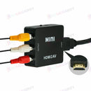 1080p HDMI to RCA Composite AV CVBS 3RCA Video Cable Converter Downscaling Black