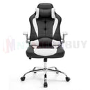 Premium PU Faux Leather Gaming Office Chair Black/White