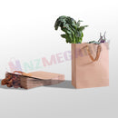 20 x Kraft Brown Paper Carry Bags Gift Carry Shopping Bags Bulk Handles*6Sizes