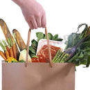 20 x Kraft Brown Paper Carry Bags Gift Carry Shopping Bags Bulk Handles*6Sizes