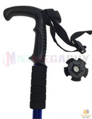 2 x Hiking Trekking Poles Walking Stick Anti Shock Adjustable Camping * Blue