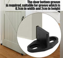 Wood Sliding Barn Door Hardware Bottom Floor Guide Plastic
