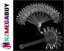 120 Tips Nail Art Design Polish Fan Board Display*Nail-- Flower 120 , clear "