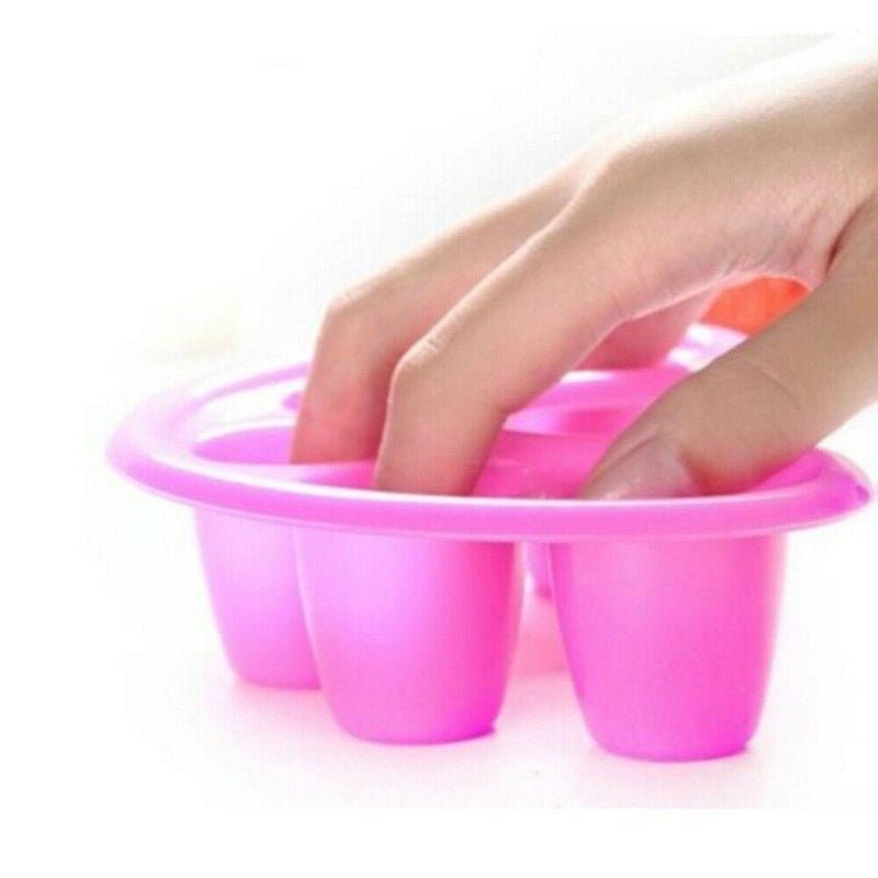 2pc  Manicure Bowl Acrylic Tip Nail Soaker Remover