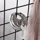 70mm Disc Padlock Heavy Duty Stainless Steel Security Lock with 2 Keys