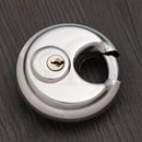 70mm Disc Padlock Heavy Duty Stainless Steel Security Lock with 2 Keys