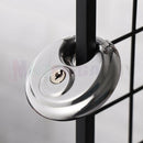 70mm Disc Padlock Heavy Duty Stainless Steel Security Lock with 2 Keys