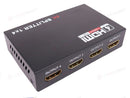 1 in 4 Out HDMI Splitter Full Ultra HD 1080P 4K/2K 3D PC STB PS3 V1.4 Powered